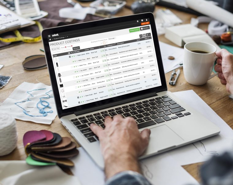Zedonk's Product Costings Screen.