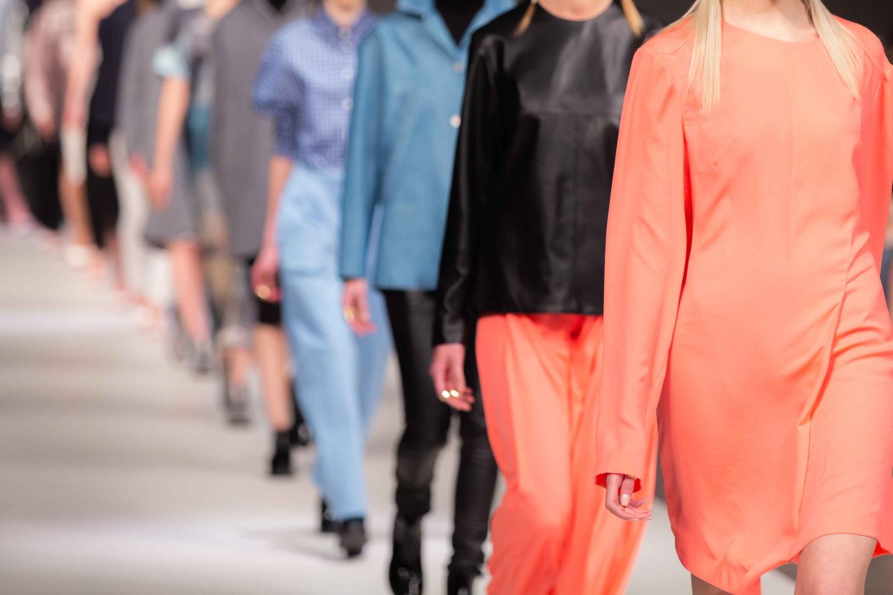Fashion show catwalk clothing