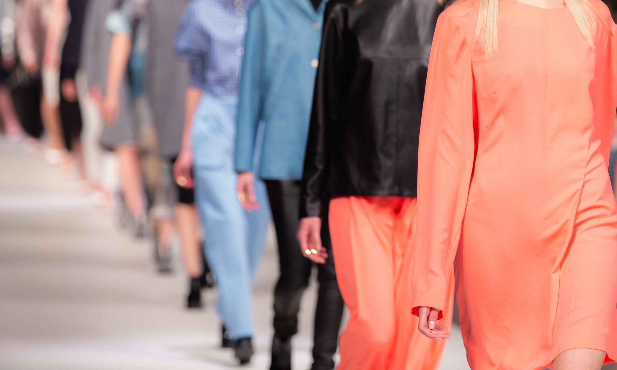 Fashion show catwalk clothing